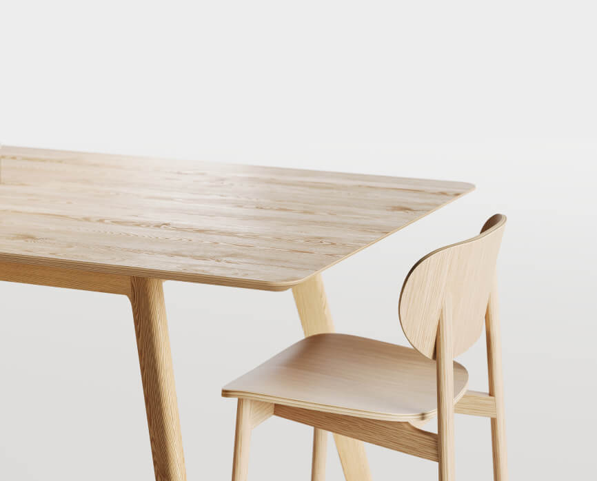 Venner Wooden Table and Stool